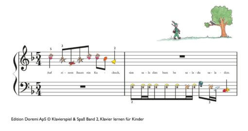 Auf einem Baum ein Kuckuck saß Klavierspiel & Spaß