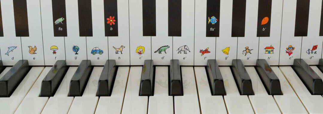 Tastenschablone Klavier